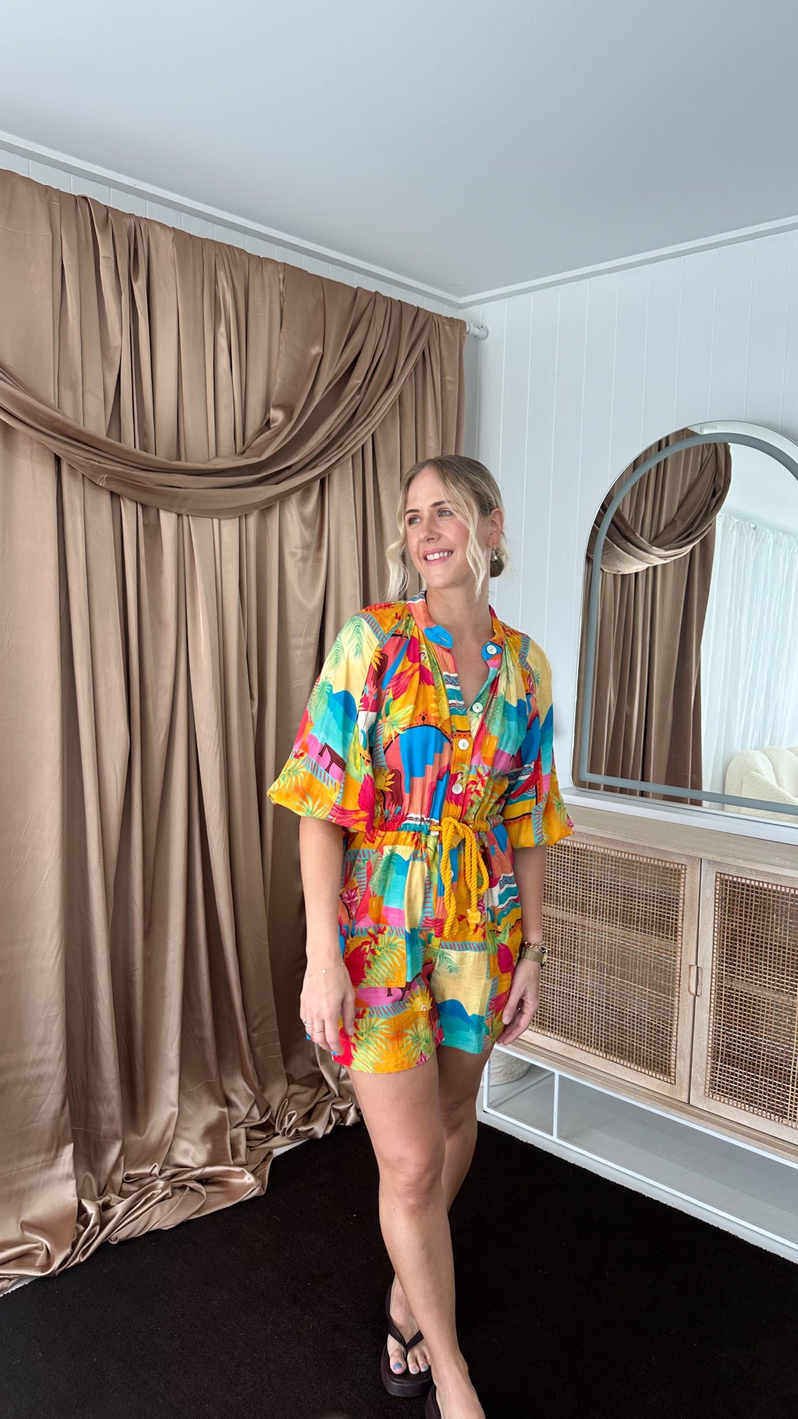 Sheike- Aztec Paradise-Playsuit- Size 10