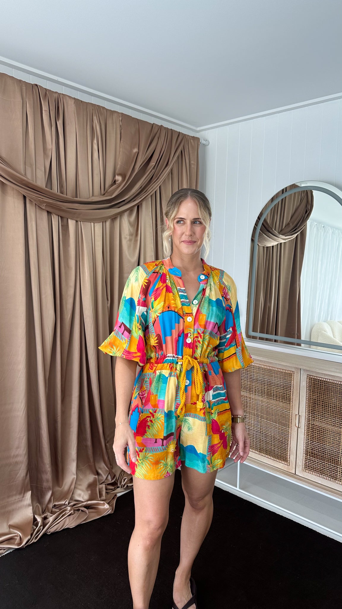 Sheike- Aztec Paradise-Playsuit- Size 10