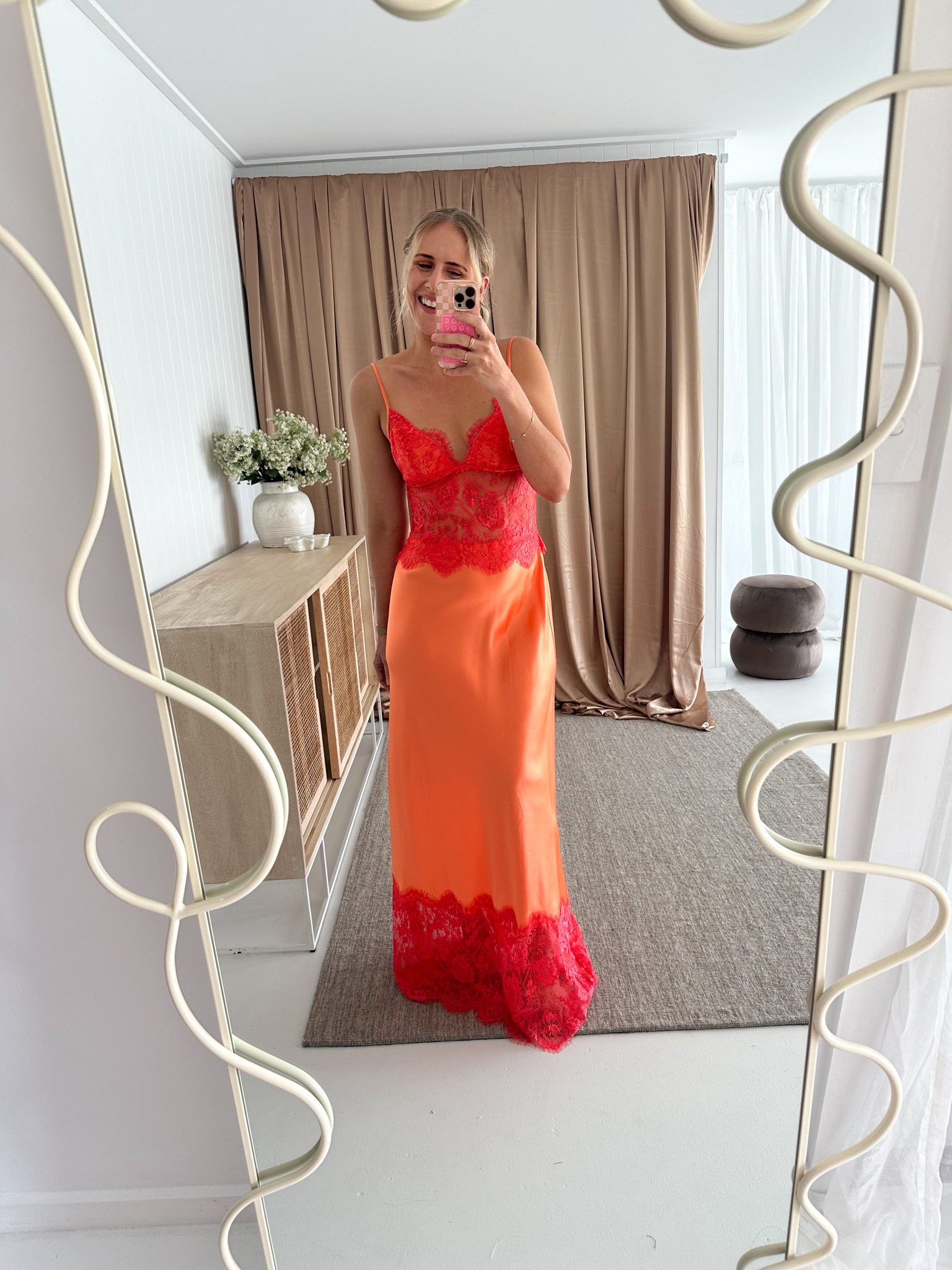 Sneaky Link-Lilah Maxi Dress – Orange- Size Medium