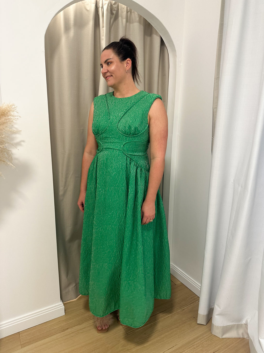 Rachel Gilbert- Celia Dress- Apple Green- Size 14