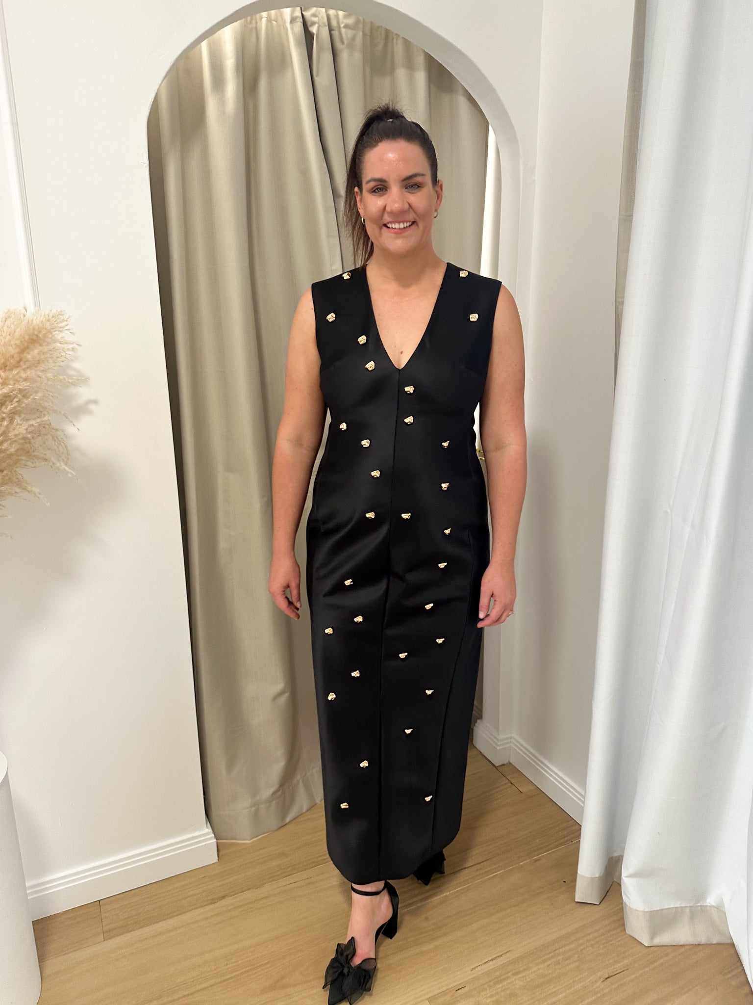 Acler- Pattison Maxi Dress- Dark Baroque/Black- Size 16