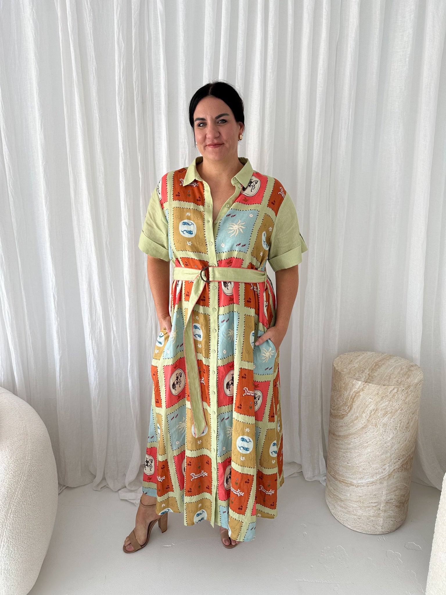 Palm Noosa- Maya Dress- Maya Tile- Size 16