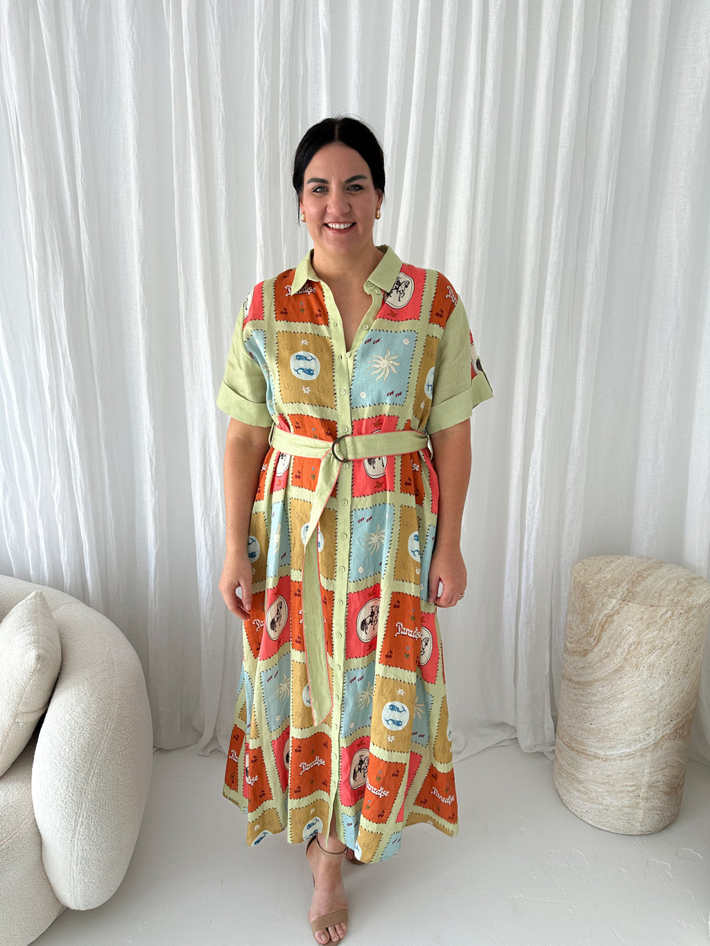 Palm Noosa- Maya Dress- Maya Tile- Size 16