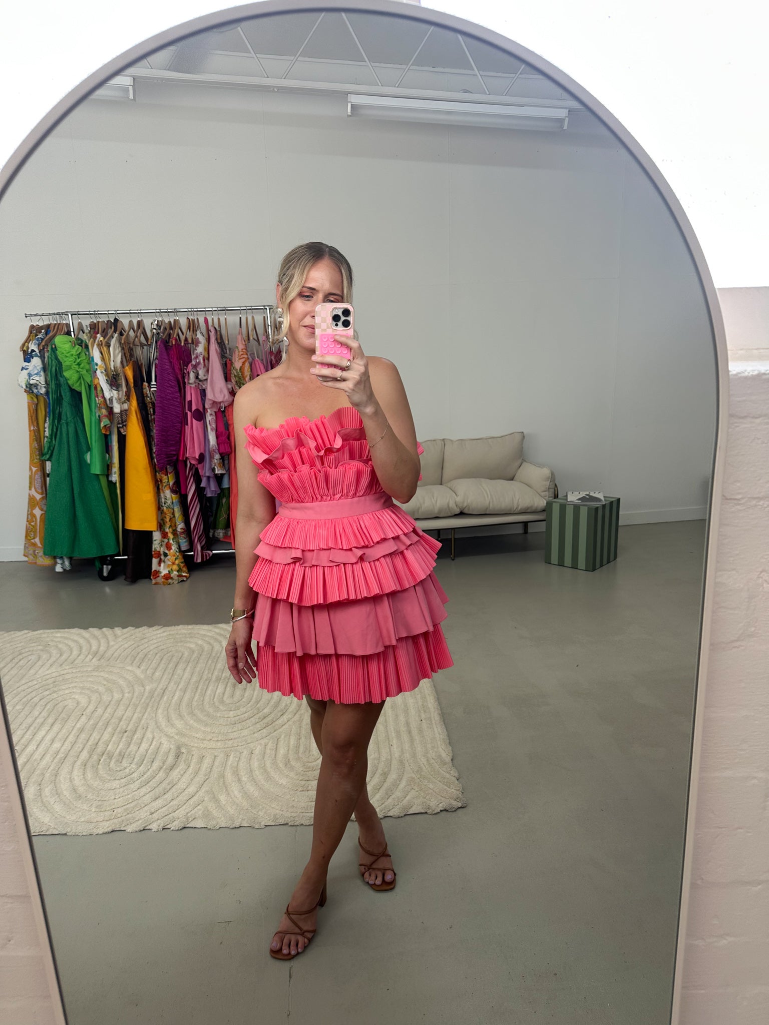 Acler- Elsher Mini Dress- Rouge- Size 10