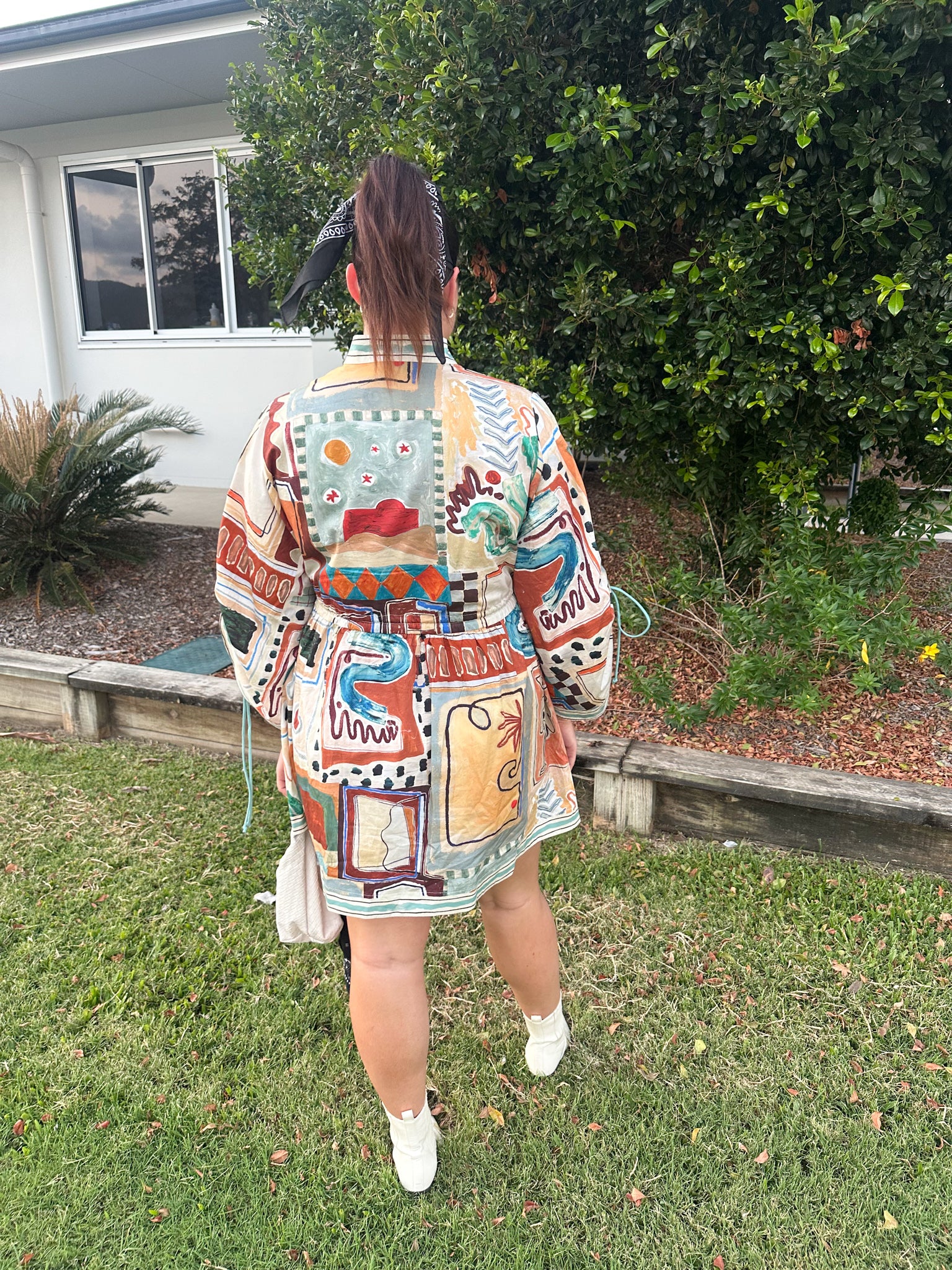 ALEMAIS- Michelle Mini Dress- Multi- Size 12