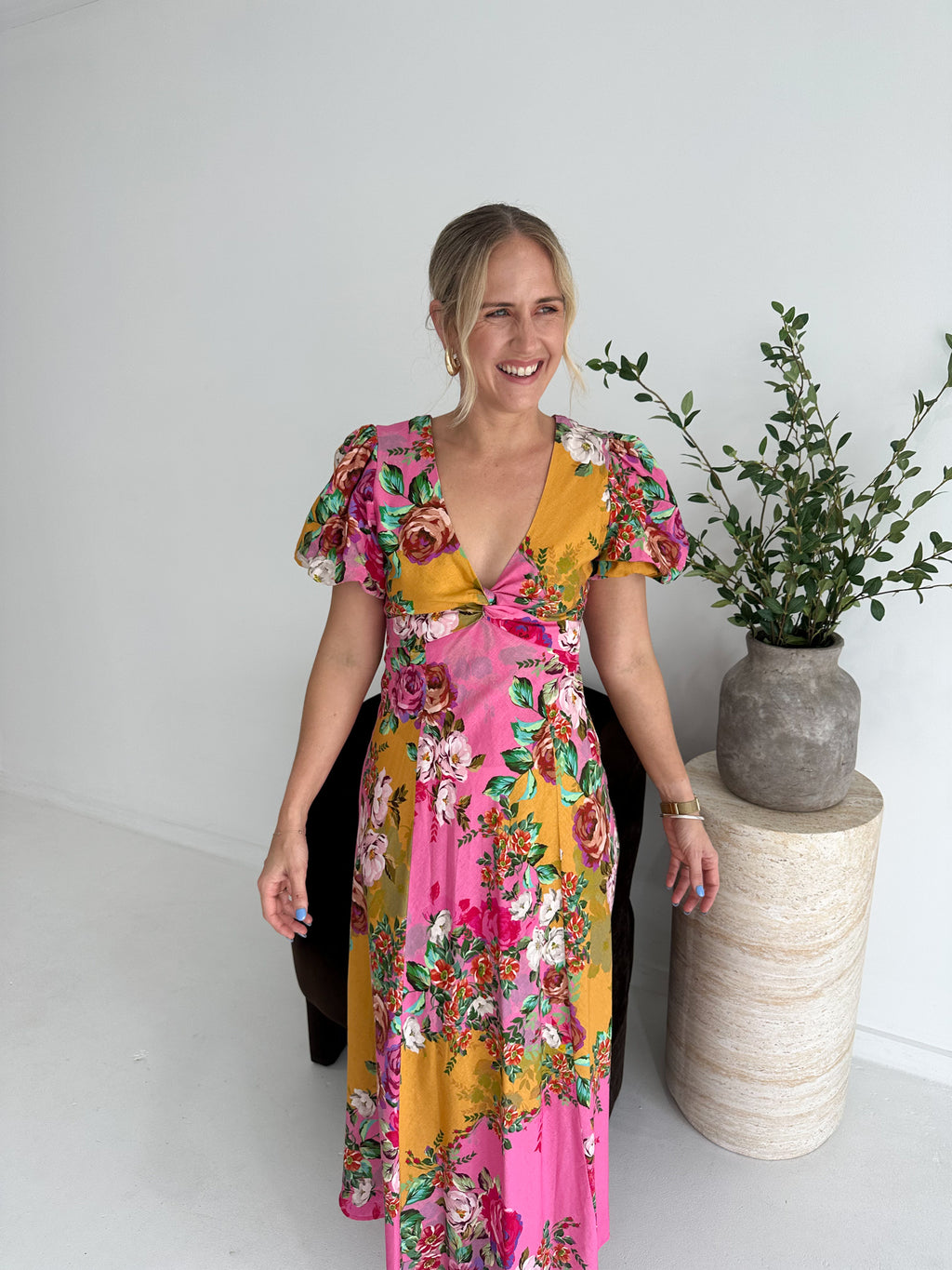 Kachel- Dress- Pink Floral- Size 10