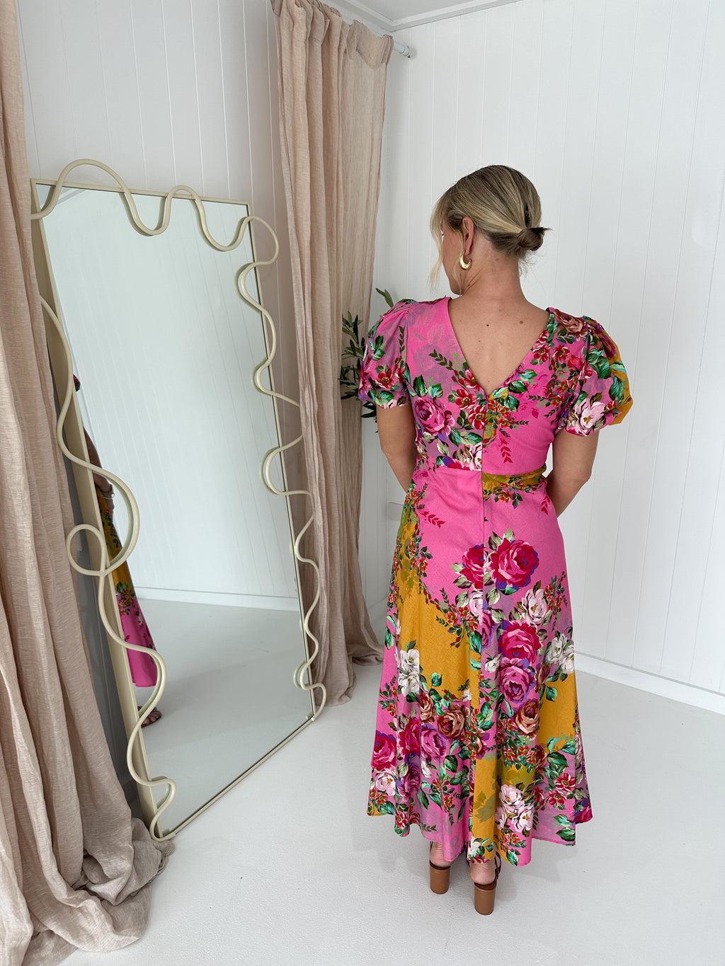 Kachel- Dress- Pink Floral- Size 10