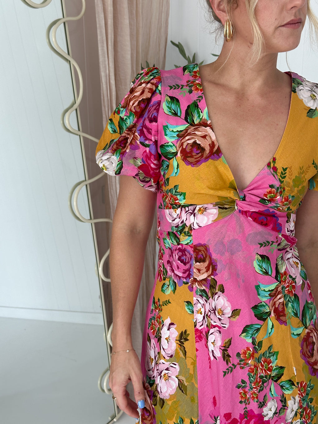 Kachel- Dress- Pink Floral- Size 10