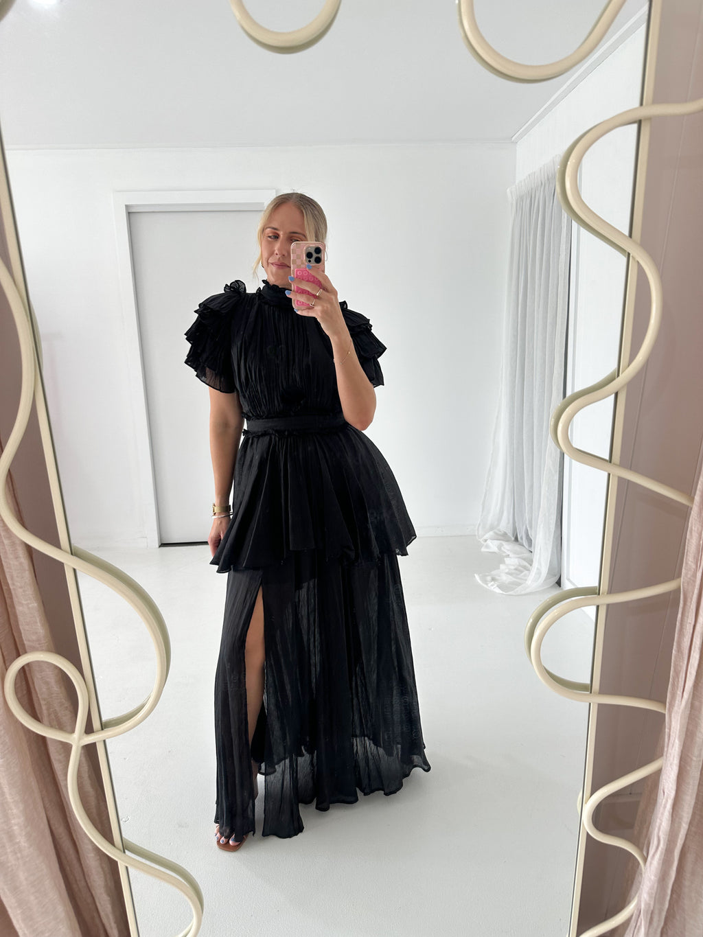 AJE- O'Keeffe Gown- Black- Size 10