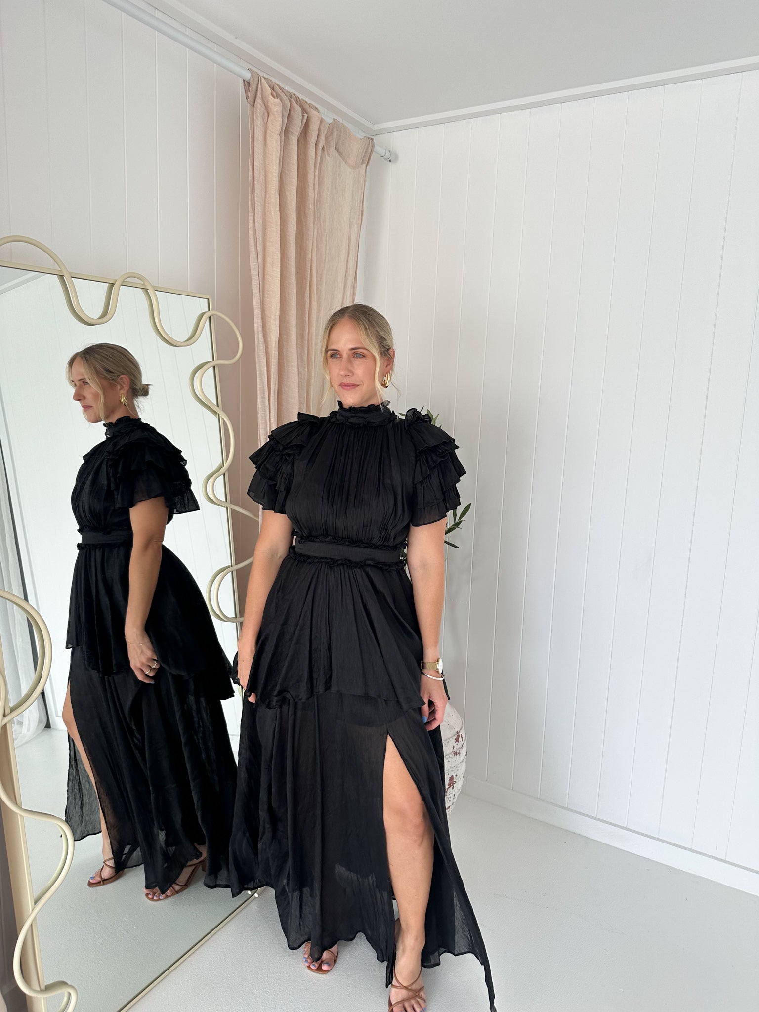 AJE- O'Keeffe Gown- Black- Size 10