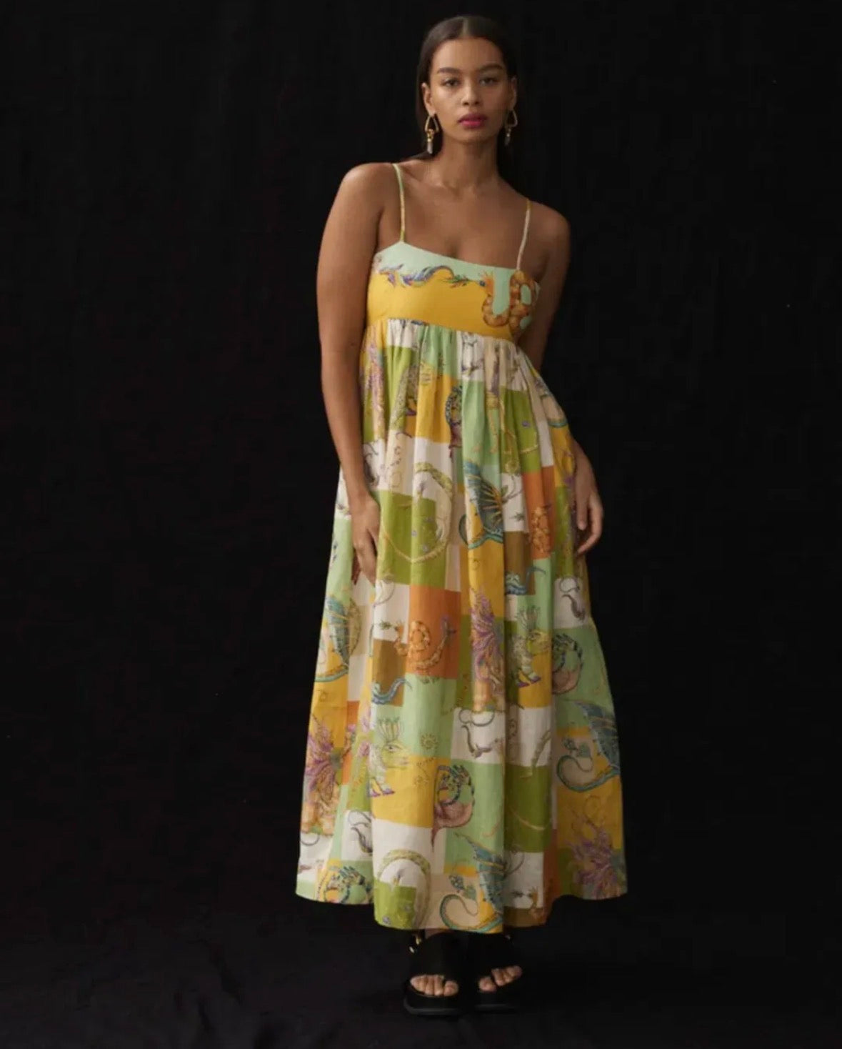 ALEMAIS – Jerome Midi Dress Multi- Size 6